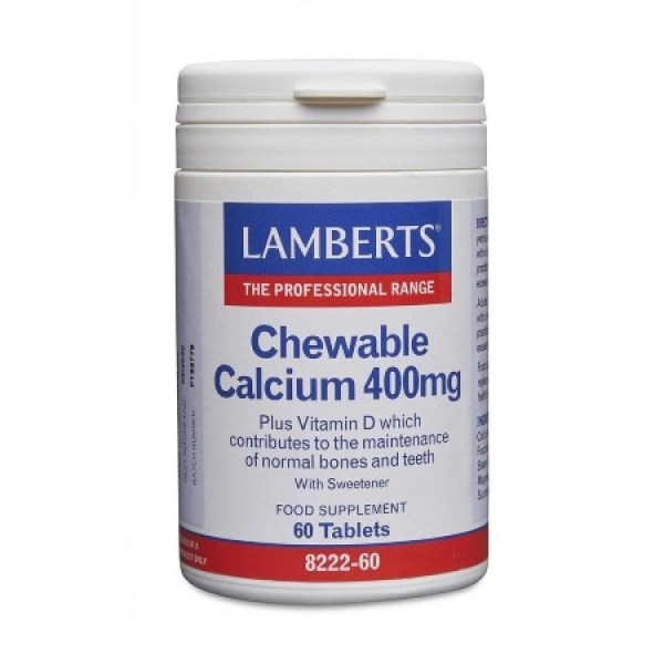 Lamberts Chewable Calcium 400mg 60tab