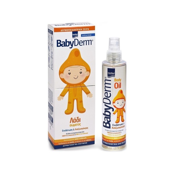 Intermed BabyDerm Body Oil Λάδι Σώματος 200ml