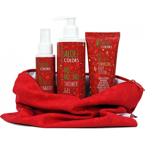 Aloe+ Colors Ho...Ho...Ho! Gift Bag με το Hair & Body Mist 100ml & Shower Gel 250ml & Sparkling Body Lotion 200ml