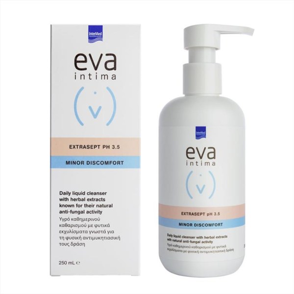 Intermed Eva Intima Wash Extrasept Υγρό Καθαρισμού της Ευαίσθητης Περιοχής PH3.5, 250ml
