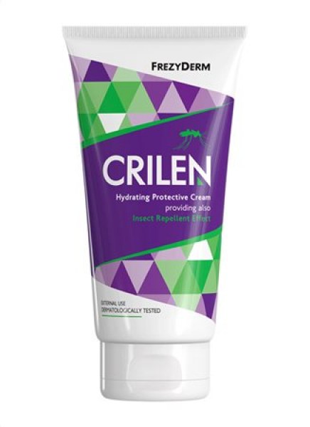 Frezyderm Crilen Hydrating Protective Cream providing also Insect Repellent Effect Ενυδατικό προστατευτικό γαλάκτωμα και με Εντομοαπωθητική Δράση 125ml.