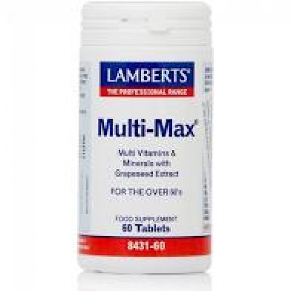 Lamberst Multi-Max Multi Vitamins & Minerals With Grapeseed Extract For The Overs 50's x 60 Tabs 