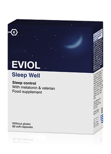 Eviol Sleep Well, 30caps Συμπλήρωμα Διατροφής για την Αϋπνία, 30κάψουλες
