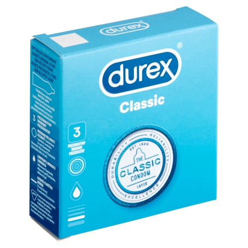 Durex Classic Προφυλακτικό 3 Τεμ.