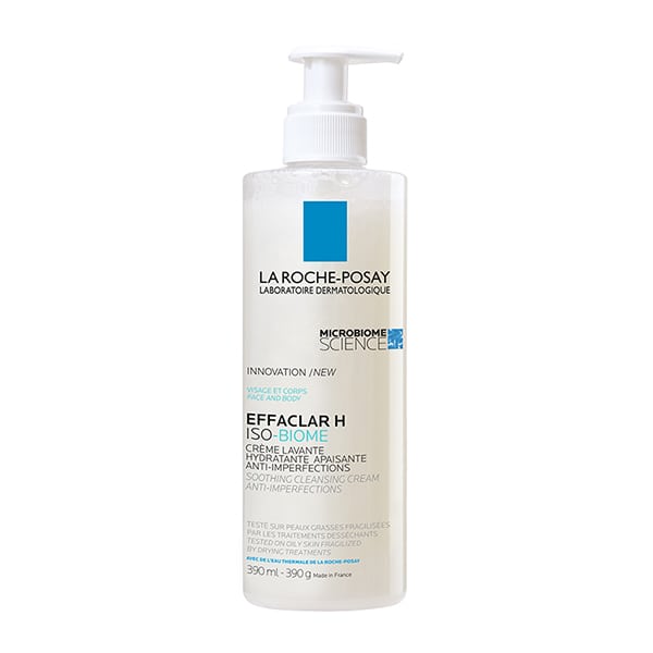 La Roche Posay Effaclar H Iso - Biome Creme Lavante Hydratante Καταπραϋντική Ενυδατική Κρέμα Καθαρισμού, 390ml