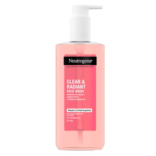 Neutrogena Clear & Radiant Face Wash with Vitamin C & Pink Grapefruit for Normal Skin 200ml