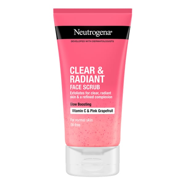 Neutrogena Clear & Radiant Face Scrub with Vitamin C & Pink Grapefruit for Normal Skin 150ml