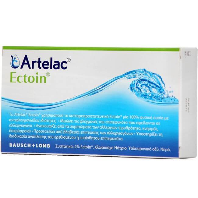 Bausch & Lomb Artelac Ectoin Οφθαλμικές Σταγόνες 20 Αμπούλες x 0,5ml