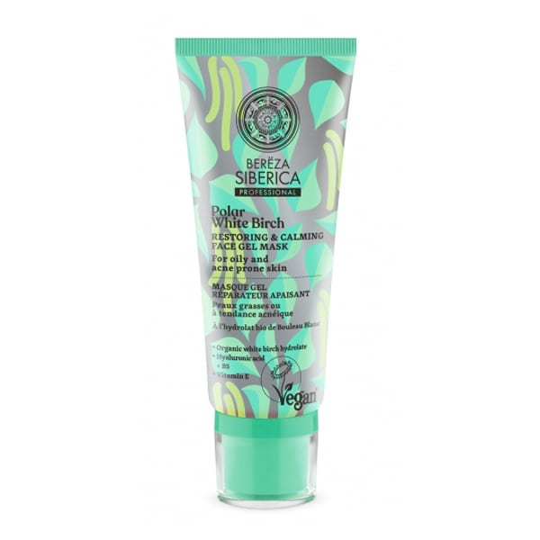 Natura Siberica Polar White Birch, Μάσκα Αποκατάστασης & Εξισορρόπησής, για Λιπαρή και Ακνεϊκή επιδερμίδα, 100ml