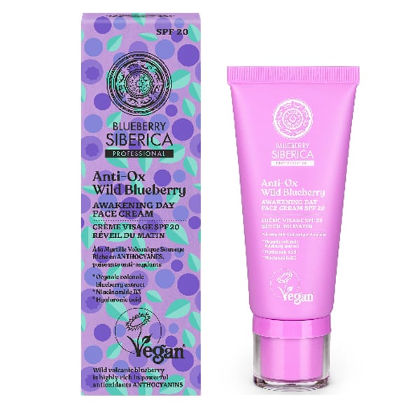 Natura Siberica Anti-Ox Wild Blueberry, Αναζωογονητική Κρέμα Ημέρας SPF20, 50ml