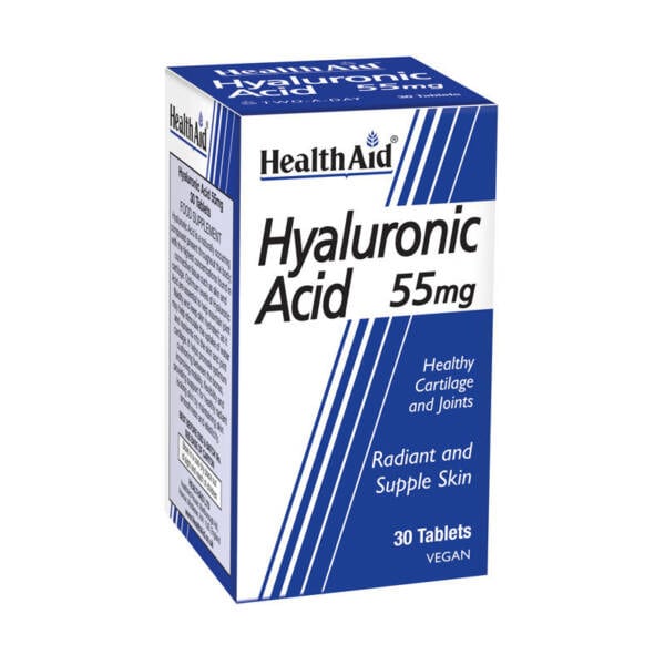 Health Aid Hyaluronic Acid 55mg Υαλουρονικό Οξύ 30Tablets