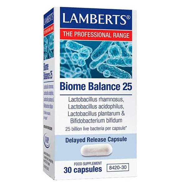 LAMBERTS - Biome Balance 25 Συμπλήρωμα Διατροφής για την Υποστήριξη του Πεπτικού Συστήματος, 30Caps