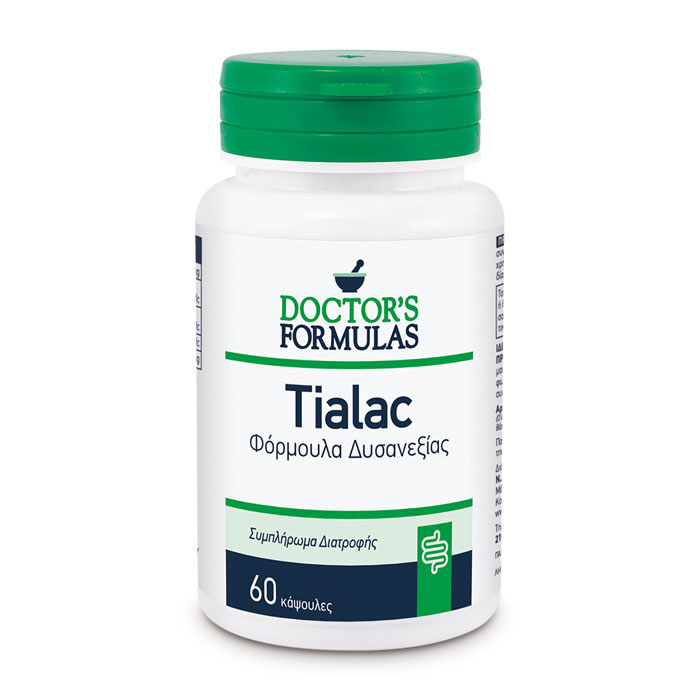 Doctor's Formulas Tialac Φόρμουλα Για Τη Δυσανεξία Στη Λακτόζη, 60 caps