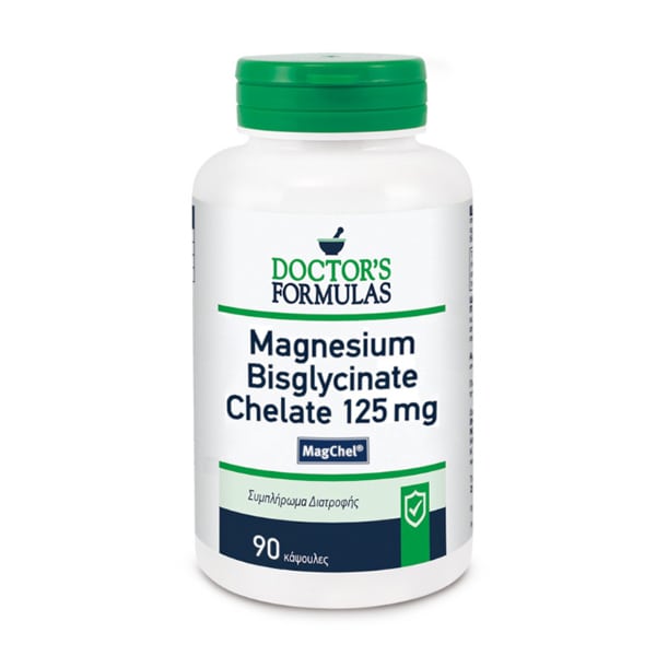 Doctor's Formulas Magnesium Bisglycinate Chelate 125mg 90 κάψουλες