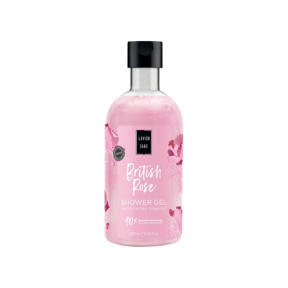 Lavish Care British Rose Shower Gel - Αφρόλουτρο με άρωμα British Rose, 500ml