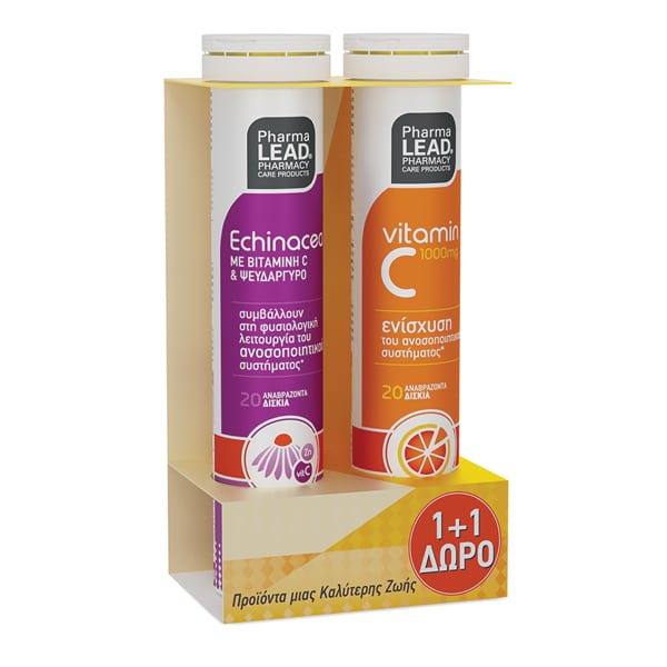 Pharmalead Promo Echinacea 20 αναβράζοντα δισκία & Vitamin C 1000mg 20 αναβράζοντα δισκία