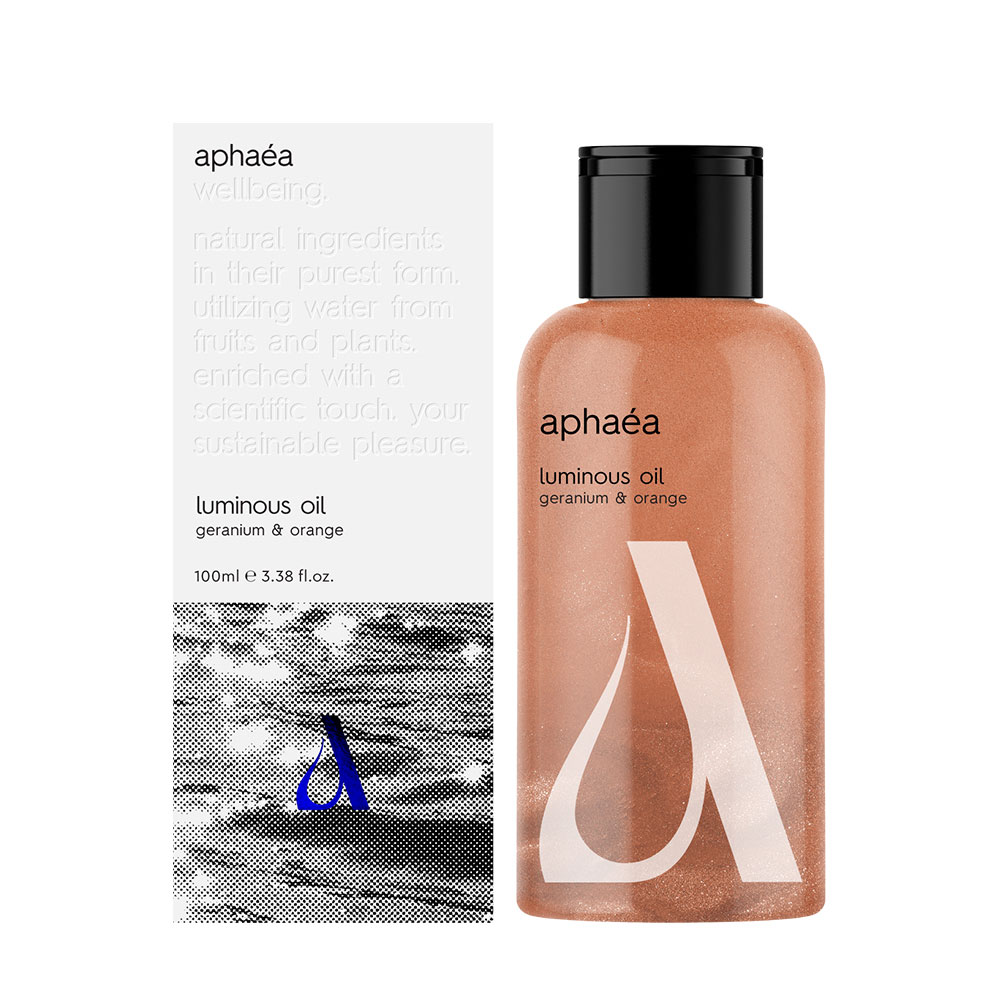Aphaea Luminous Body Oil Geranium & Orange, 100ml
