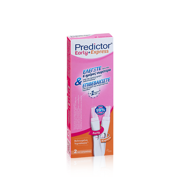 Predictor Early & Express Τεστ Εγκυμοσύνης 2Τμχ