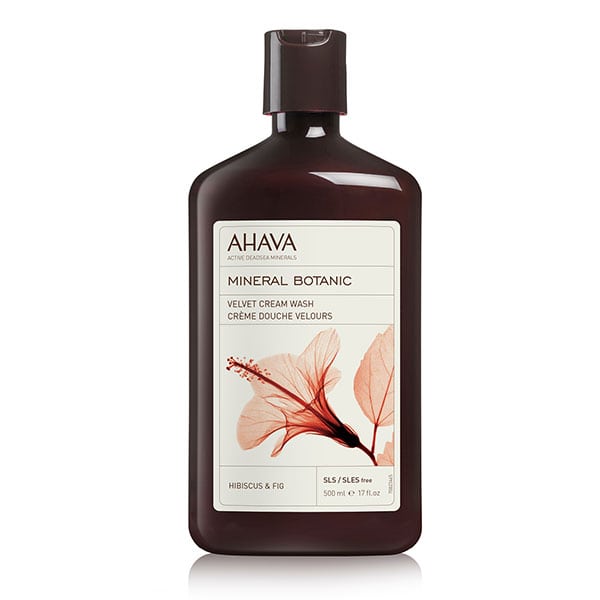 Ahava Mineral Botanic Cream Wash - Hibiscus & Fig, Αφρόλουτρο Με Άρωμα Ιβίσκου & Σύκου, 500ml