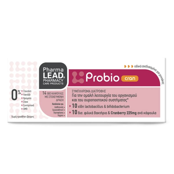 Pharmalead Probio Cran Προβιοτικά με Cranberry, 14caps