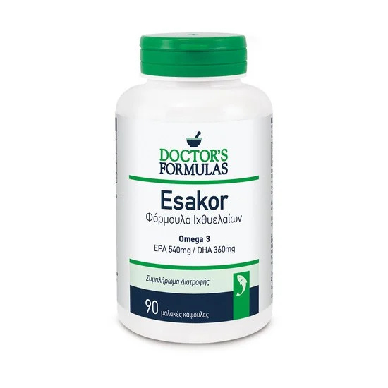 Doctor's Formulas Esakor Φόρμουλα Ίχθυελαίων x90 Μαλακές Κάψουλες