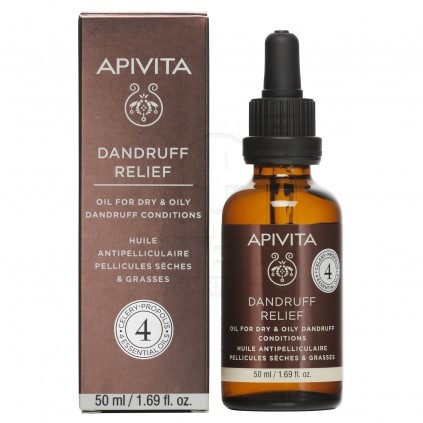 Apivita Dandruff Relief Oil, Λάδι Κατά της Ξηροδερμίας και της Πιτυρίδας 50ml