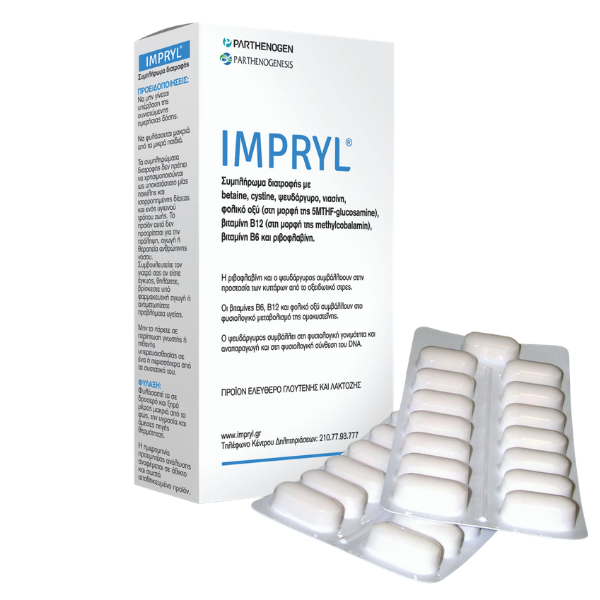 Parthenogen Impryl - Συμπλήρωμα Διατροφής με Ψευδάργυρο, Βιταμίνη Β6 & Β12, 30caps