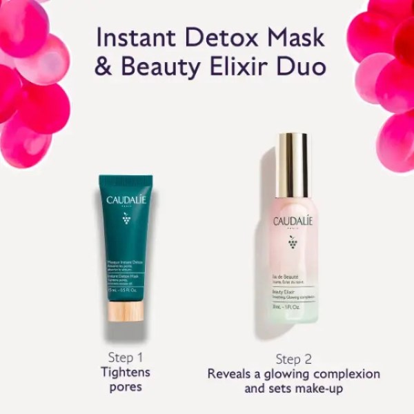 Caudalie Set Beauty Elixir 30ml & Instant Detox Mask 15ml