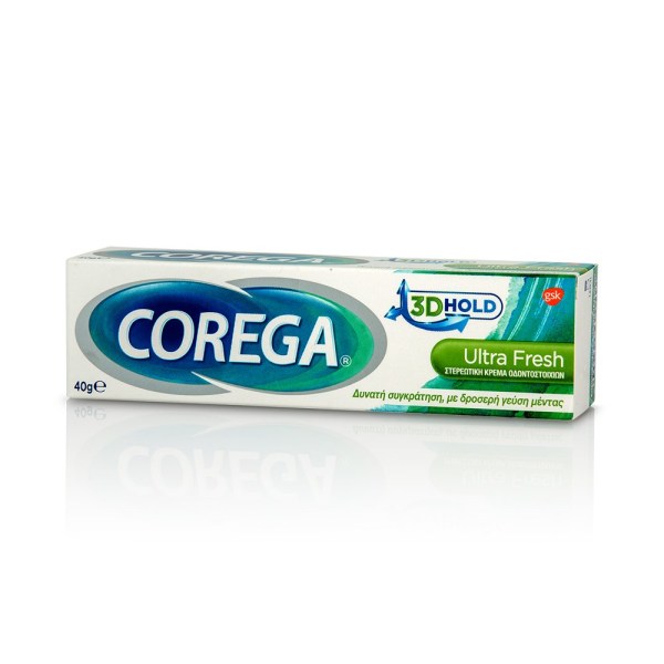 Corega Ultra Fresh Στερεωτική Κρέμα για Τεχνητή Οδοντοστοιχία, 40gr
