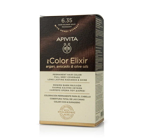 Apivita My Color Elixir No6.35 Dark Blonde Gold Mahogany