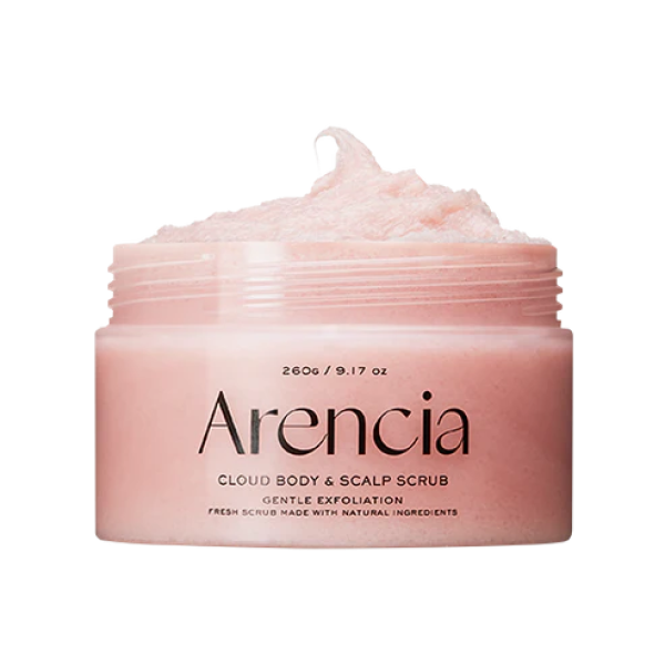 Arencia Fresh Cloud Body & Scalp Scrub French Lavender & Pear - Απολεπιστικό Scrub Σώματος & Κεφαλιού - Λεβάντα & Αχλάδι 260g