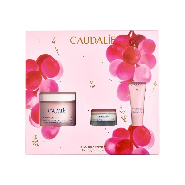 Caudalie Set Resveratrol Firming Cashmere Cream 50ml & Resveratrol Firming Night Cream 15ml & Firming Cashmere Eye Gel Cream 5ml