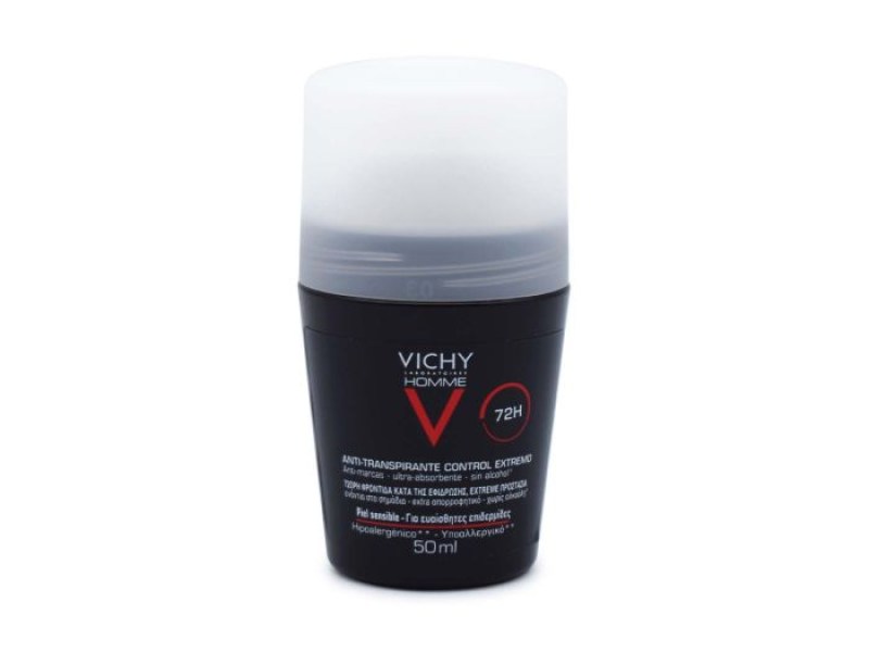 Vichy Homme Deodorant 72h Αποσμητικό για Ευαίσθητες Επιδερμίδες 50ml