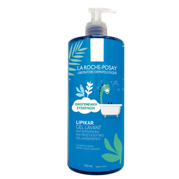 La Roche Posay Lipikar Gel Lavant, Απαλός Καθαρισμός Προσώπου & Σώματος, Βρέφη, Παιδιά, Ενήλικες 400ml+350ml ΔΩΡΟ
