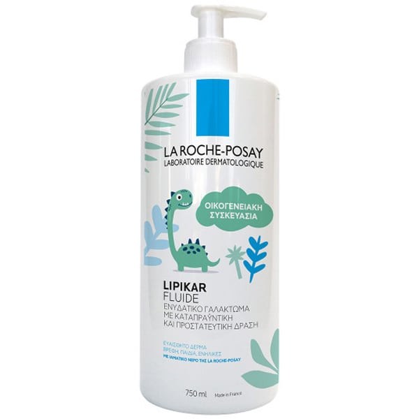 La Roche Posay Lipikar Fluide, Ενυδατικό Γαλάκτωμα για Βρέφη, Παιδιά & Ενήλικες, 750ml