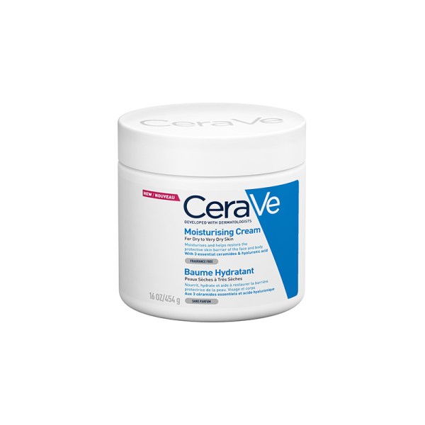 CeraVe Moisturizing Cream, για Ξηρό έως Πολύ Ξηρό Δέρμα 454gr