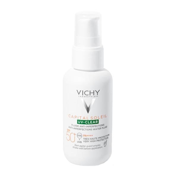 Vichy Capital Soleil UV-Clear Water Fluid Spf 50+ Κατά των Ατελειών 40ml