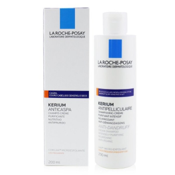 La Roche Posay Kerium Antipelliculaire Creme Shampoo Dry Hair - Σαμπουάν κατά της Πιτυρίδας, 200ml