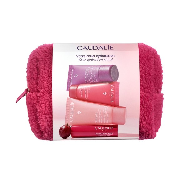 Caudalie Promo Winter Pouch 2025 Τζελ Καθαρισμού 30ml & Ενυδατική Κρέμα 15ml, Lip Balm 4,5g, Λοσιον Σώματος 30ml