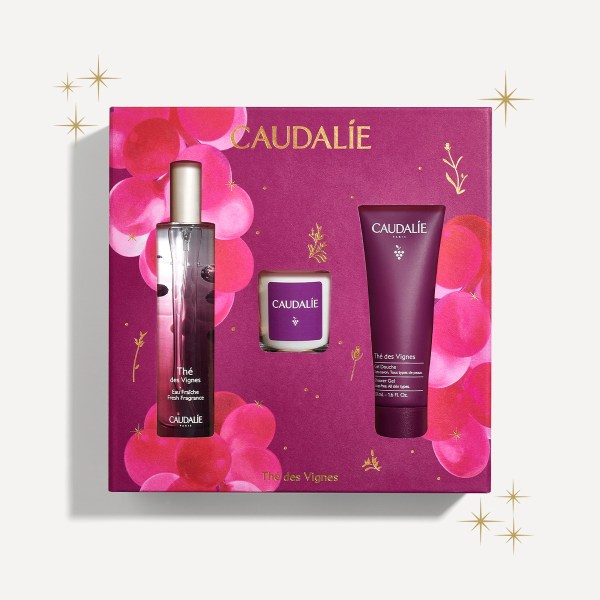 Caudalie Set The des Vignes Fresh Fragrance 50ml & Αρωματικό κερί 35g & Shower Gel 50ml