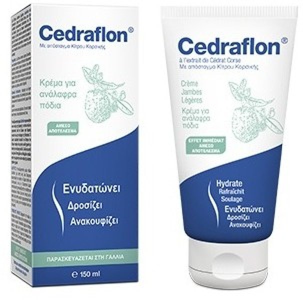 Cedraflon Cream -Δροσιστική Κρέμα για Ενυδάτωση & Αναζωογόνηση των Ποδιών, 150ml
