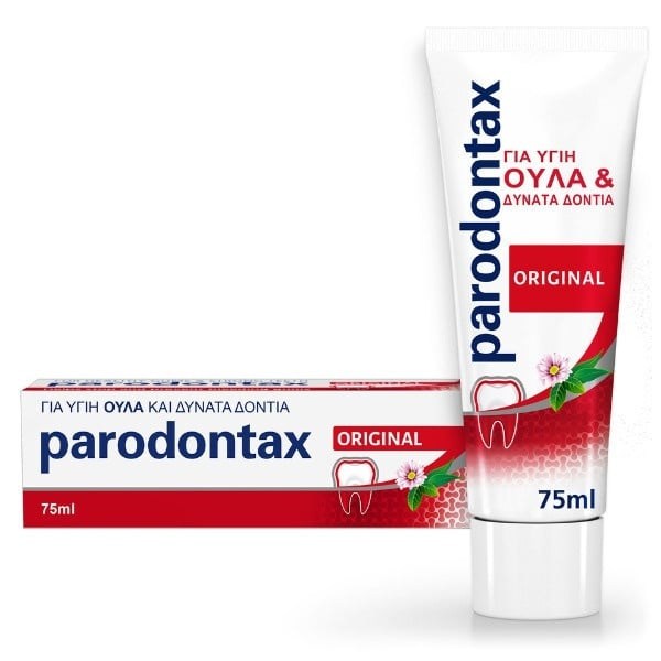 Parodontax Original με γεύση Μέντας και Τζίντζερ, Οδοντόκρεμα για Ούλα που Αιμοραγούν, 75 ml
