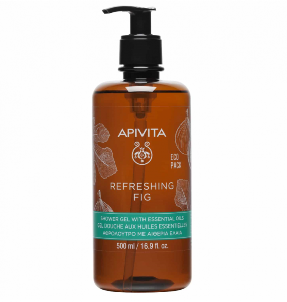 Apivita Refreshing Fig Shower Gel Αφρόλουτρο με Αιθέρια Έλαια, 500ml