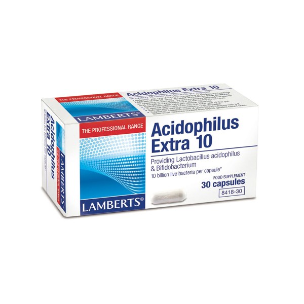 Lamberts Acidophilus Extra 10 Προβιοτικό Σκεύασμα 30 Capsules