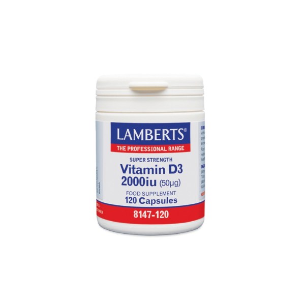 Lamberts Vitamin D3 2000iu 120 Caps Βιταμίνη D3