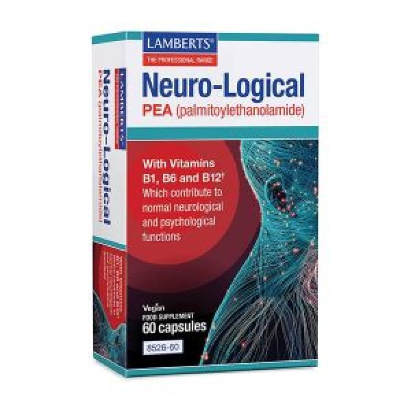 Lamberts Neuro-Logical Pea για την Φυσιολογική Λειτουργία του Νευρικού Συστήματος, 60caps