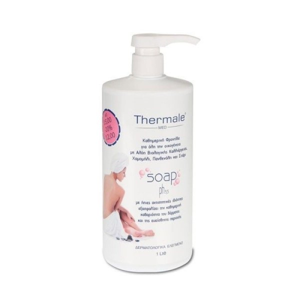 Thermale MED Soap PH5.5 Καθημερινή Φροντίδα για Όλη την Οικογένεια με Ήπιες Αντισηπτικές Ιδιότητες 1L