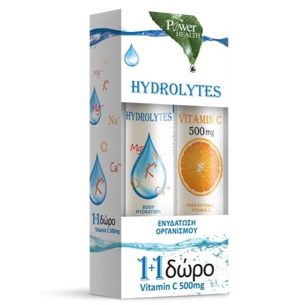 Power of Nature Hydrolytes 20tab & Vitamin C 20tabs 500mg