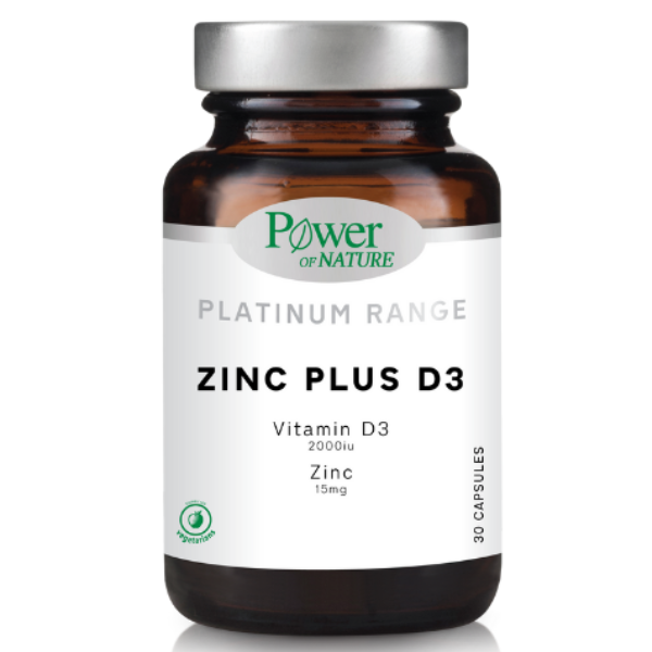 Power Health Platinum Range Zinc Plus D3, 30 κάψουλες