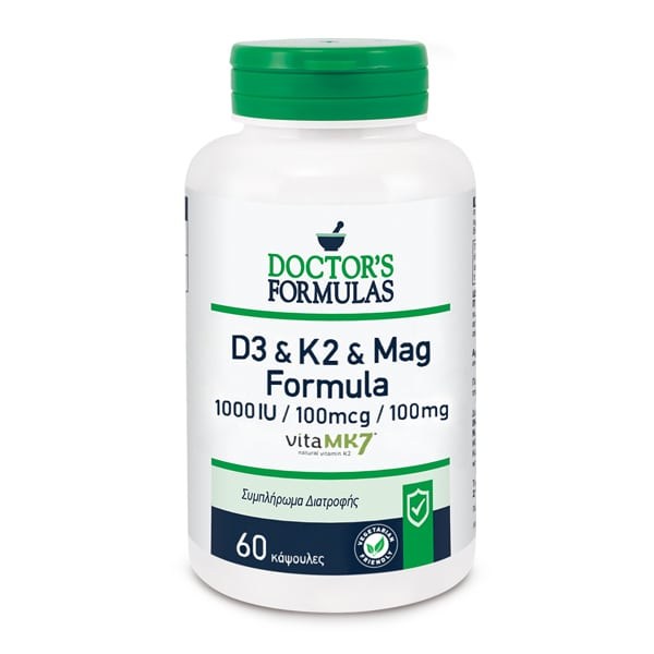 Doctor's Formulas D3 & K2 & Mag Formula 1000mg/100mcg/100mg 60 κάψουλες